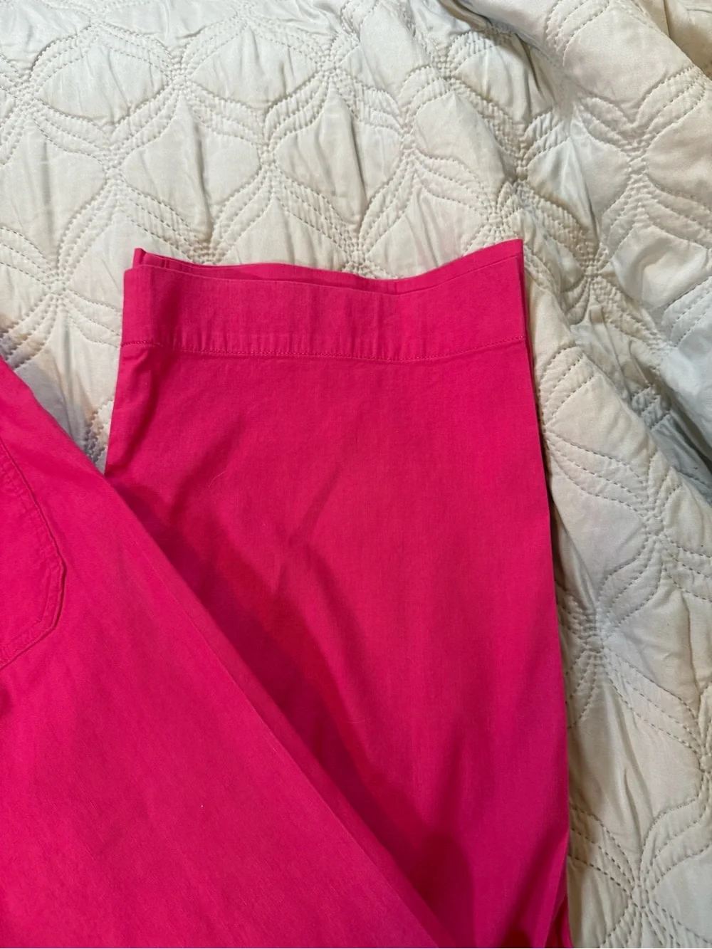Maeve Anthropologie Colette Pink Wide Leg Ankle Pants Womens 25 - Picture 12 of 12